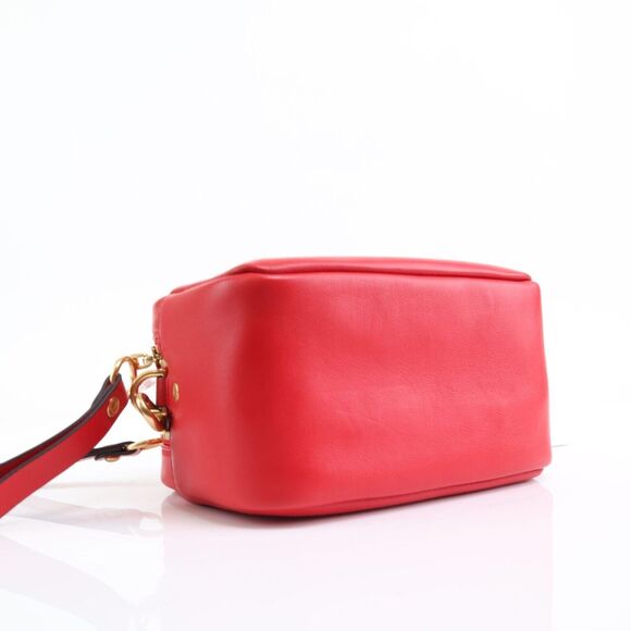 NWT Tory Burch Perry LOGO Double Zip Camera Bag Red - Picture 8 of 11